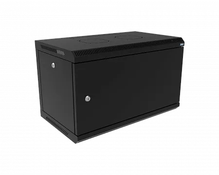 Шкаф телекоммуникационный настенный разборный МИКсистем 19" Keys 6U 600x350 дверь металл черный