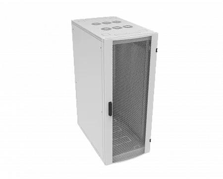 Шкаф телекоммуникационный напольный МИКсистем серия ECO+ 19" 24U 600*1000  дверь перфорация серый