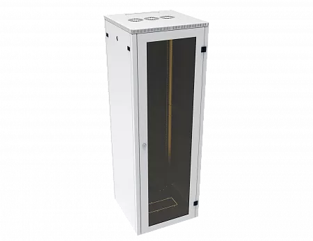 Шкаф телекоммуникационный напольный МИКсистем 19" серия ECO-L 18U 600*600 дверь стекло серый