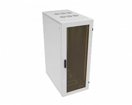 Шкаф телекоммуникационный напольный МИКсистем серия ECO+ 19" 24U 600*1000 дверь стекло серый