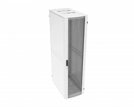 Шкаф телекоммуникационный напольный МИКсистем серия ECO+ 19" 42U 600*1000 дверь перфорация/перфорация 2 створки серый