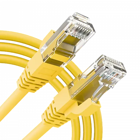 Шнур коммутационный медный RJ45 (патч-корд) LANMIR U/UTP Cat6 LSZH нг(А)-HF 0.15 м желтый