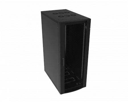Шкаф телекоммуникационный напольный МИКсистем серия ECO+ 19" 30U 600*1000  дверь перфорация черный