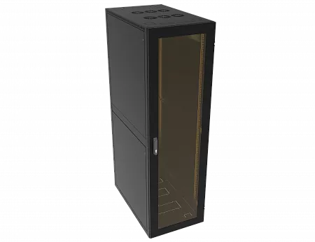 Шкаф телекоммуникационный напольный МИКсистем серия ECO+ 19" 36U 600*1000 дверь стекло черный